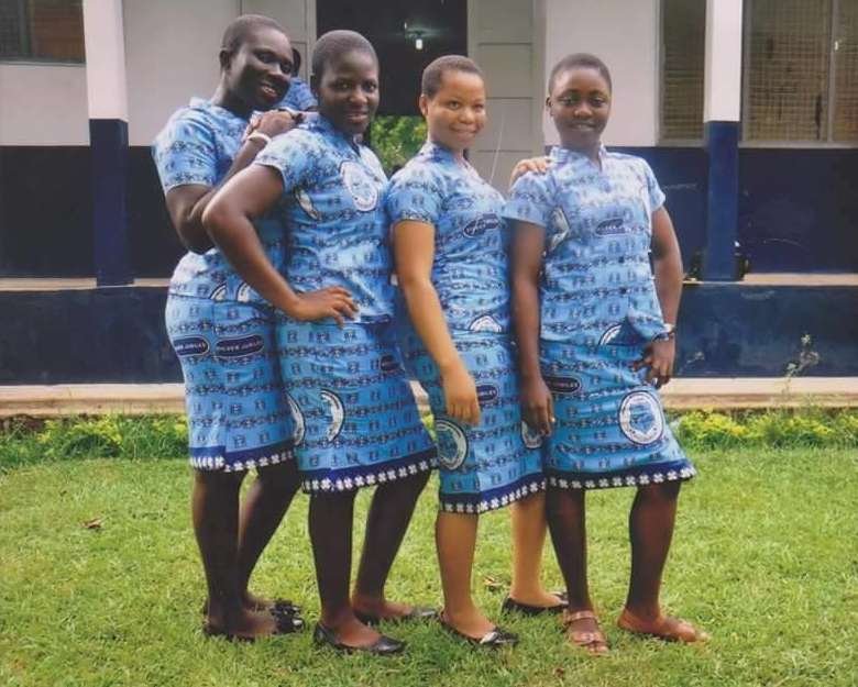 Some Notre Dame Students in the official cloth celebrating the 25th Anniversary of the School in 2012.